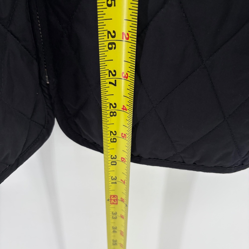 Lands End Mens‎ 3X Black Quilted Jacket Diamond Stitch Full Zip Mock Neck Coat - Picture 7 of 9